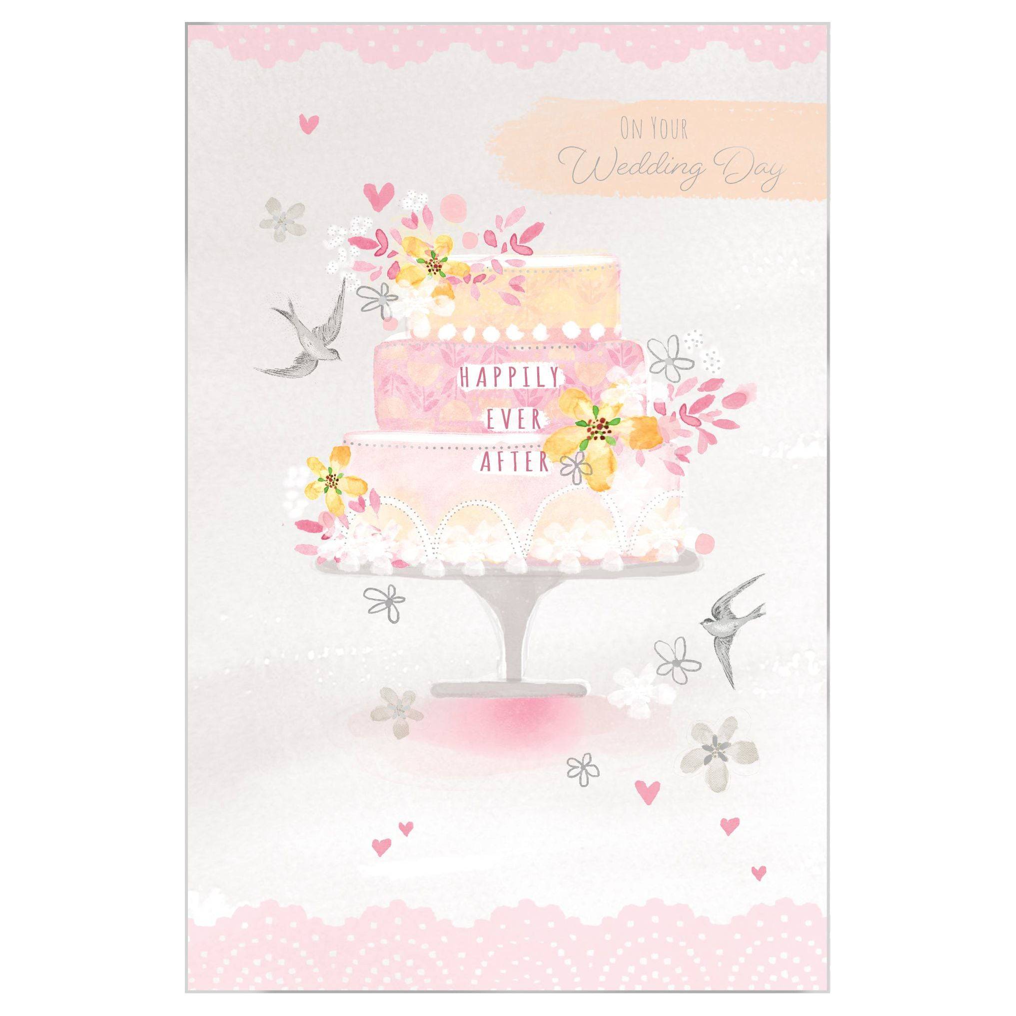 Pictura Happily Ever After wedding card featuring elegant design and heartfelt message, perfect for celebrating love and marriage.